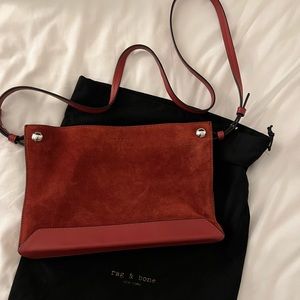 NWOT Rag and Bone Suede Crossbody Bag